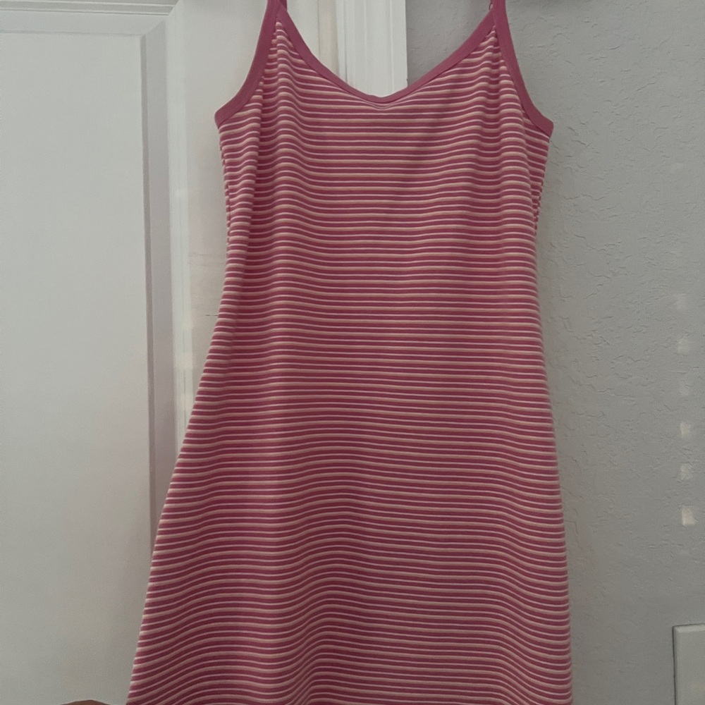 American Eagle Outfitters Pink Striped Mini Dress
